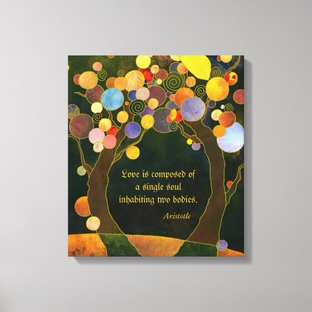 Impressão Em Tela Presente de Casamento de Citações Românticas (Frente)