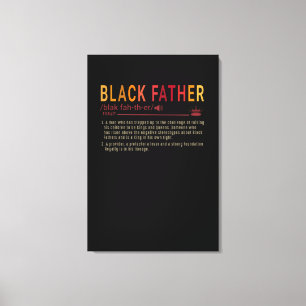 Impressão Em Tela Presente de Pai Definição Pai Black Padre Gift