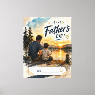Impressão Em Tela Presente de Tela Personalizado para o Dia dos Pais