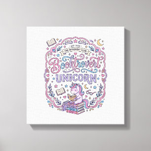 Impressão Em Tela Presente Divertido Unicórnio Fofinho Desenho Unicó