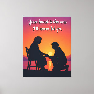 Impressão Em Tela Presente do Dia das Mães Quadro de Citação de Amor