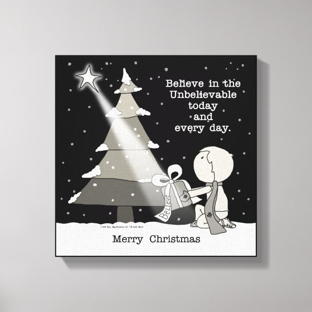 Impressão Em Tela Presente Giver-Feliz Natal (Frente)
