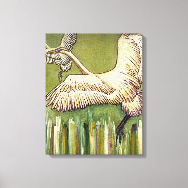 Impressão Em Tela Presente original para aves pintando (Frente)