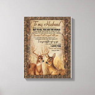 Impressão Em Tela Presente para marido  Carta À Minha Mulher