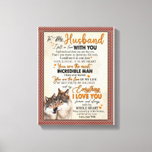 Impressão Em Tela Presente para marido  Carta Ao Meu Marido Da Espos