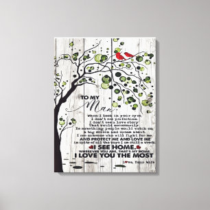 Impressão Em Tela Presente Para Marido   Letra Amável Do Meu Marido