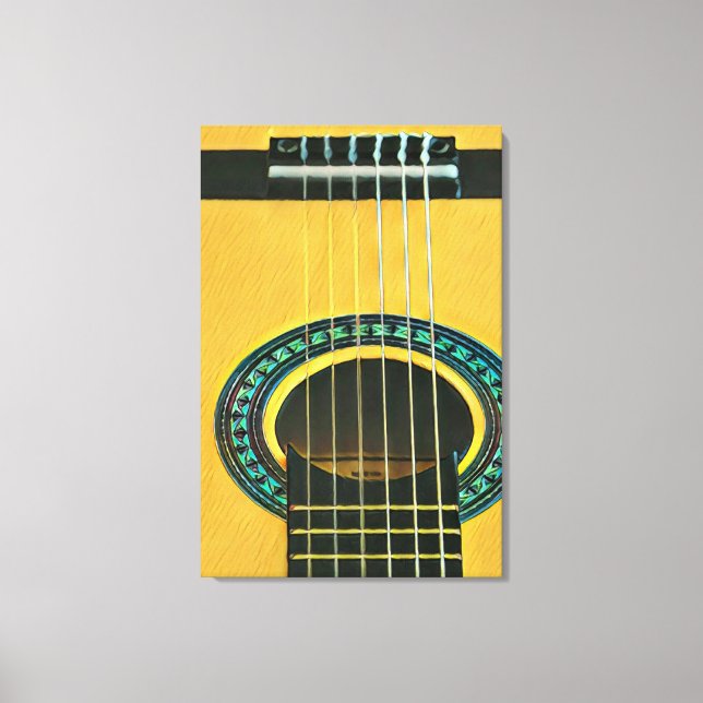 Impressão Em Tela Presente para namorado guitarrista (Frente)