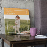 Impressão Em Tela Presente para o Dia de Ação de Graças da Família M<br><div class="desc">Foto Da Família Moderna E Feliz Dia De Ação De Graças Melhor Presente Para Seus Amigos E Família,  Texto Personalizado De Ação De Graças Com Cores De Outono.</div>