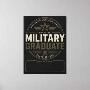 Impressão Em Tela Presente Personalizado com Nome para Graduado Mili