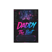 Presente personalizado de Dia dos Pais Synthwave