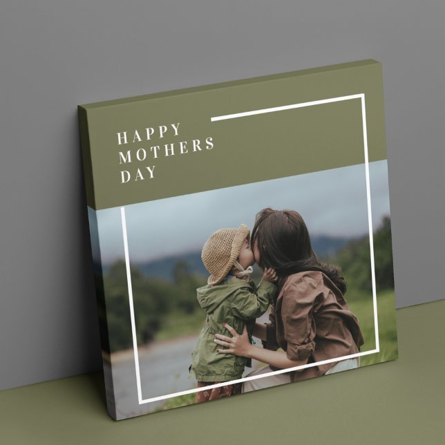 Impressão Em Tela Presente personalizado do Dia de as mães de fotos (Criador carregado)