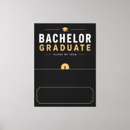 Impressão Em Tela Presente Personalizado para Formatura de Bacharela