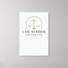 Impressão Em Tela Presente Personalizado para Graduado em Direito 20