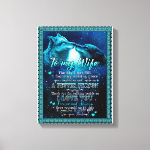 Impressão Em Tela Presentes da esposa  Carta À Minha Esposa Eu Te A