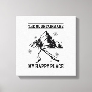 Impressão Em Tela Presentes de esqui Apres-ski Skiers Skier Ski Wi