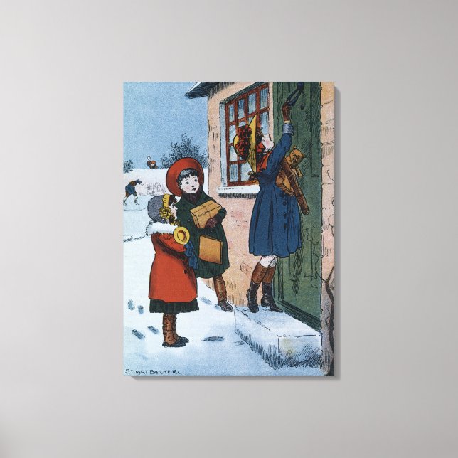 Impressão Em Tela Presentes de Natal (Frente)