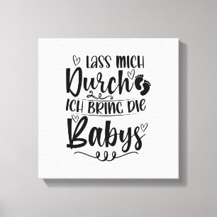 Impressão Em Tela Presentes de Parteira   Parteiras Obstetrícia Mid