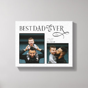 Impressão Em Tela Presentes do Dia dos Pais Elegante Melhor Pai de T