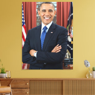 Impressão Em Tela Presidente dos EUA Barack Obama