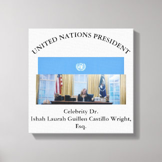 IMPRESSÃO EM TELA #PRESIDENTEDASNACOESUNIDAS DR. #LAURAHCASTILLOS ES