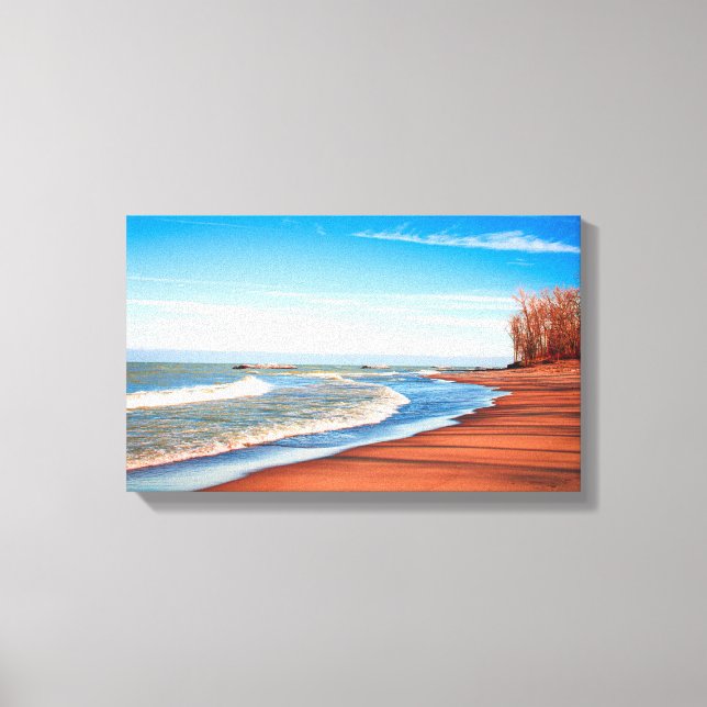 Impressão Em Tela Presque Isle Winter (Frente)