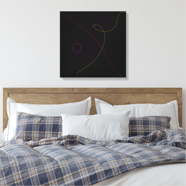 Impressão Em Tela Preto (Insitu(Quarto))