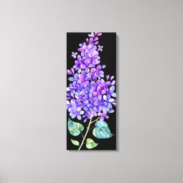 Impressão Em Tela Preto e Roxo