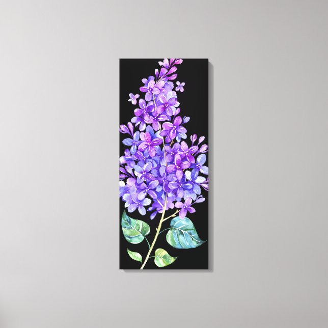 Impressão Em Tela Preto e Roxo (Frente)