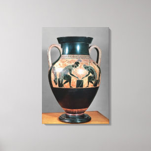 Impressão Em Tela Preto-figura amphora que descreve Ajax e Achilles,