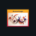 Impressão Em Tela Pretzel Logic<br><div class="desc">Veja esta bela imagem abstrato de várias formas coloridas organizadas em algum tipo de padrão. Eu chamo a esta imagem lógica do pretzel, um título que emprestei de um álbum Steely Dan dos anos 70. Esta imagem ficaria bem em um escritório, sala de estar da família ou quarto. Você pode...</div>