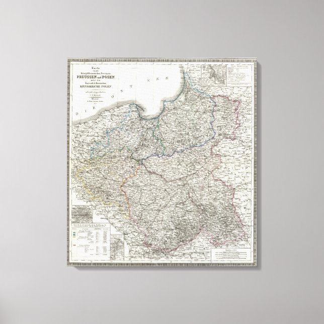 Impressão Em Tela Preussen, Posen, Polen (Frente)