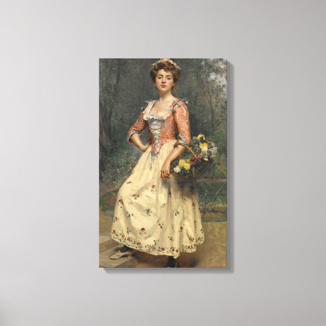 Impressão Em Tela Primavera Beauty (por Raimundo de Madrazo y Garret (Frente)
