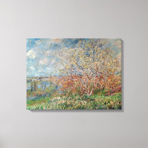 Impressão Em Tela Primavera de Claude Monet  , 1880-82