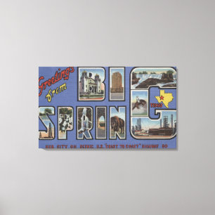 Impressão Em Tela Primavera grande, Texas - grandes cenas da letra