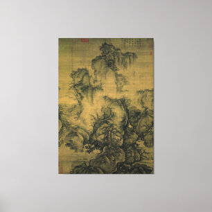 Impressão Em Tela Primavera inicial / por Guo Xi /