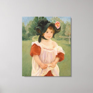 Impressão Em Tela Primavera: Margot que está em um jardim 1900