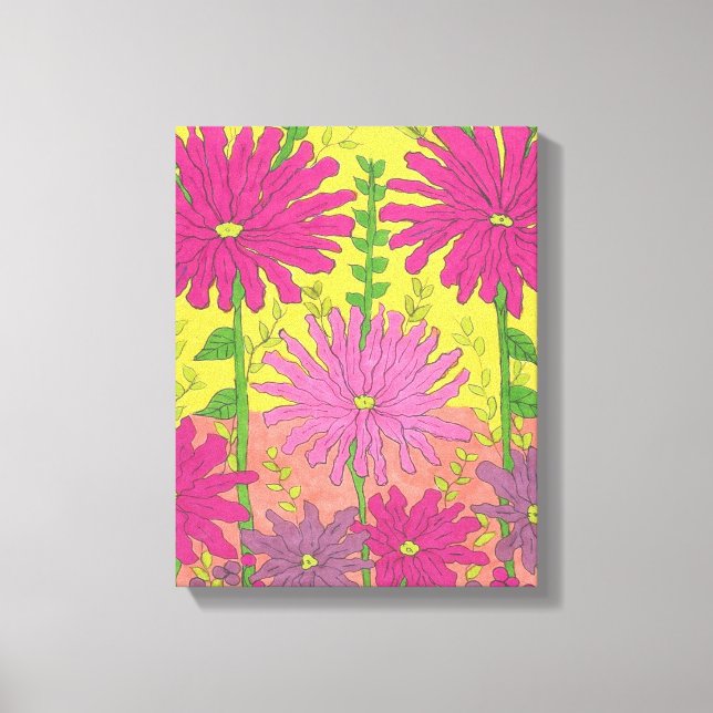 Impressão Em Tela Primavera Sunshine Floral (Frente)