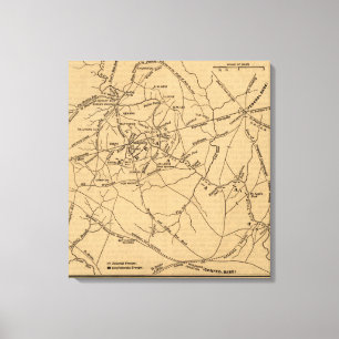 Impressão Em Tela Primeira batalha do funcionamento de Bull - guerra