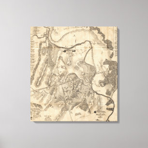 Impressão Em Tela Primeira batalha do funcionamento de Bull - guerra