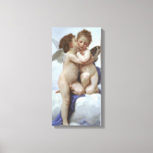 Impressão Em Tela Primeiro Beijo por Bouguereau, Vintage, Anjos Vito