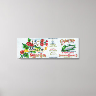 Impressão Em Tela Primrose Sugar Corn LabelHoopeston, IL