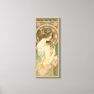 Impressão Em Tela Prímula CC0640 de Alphonse Mucha