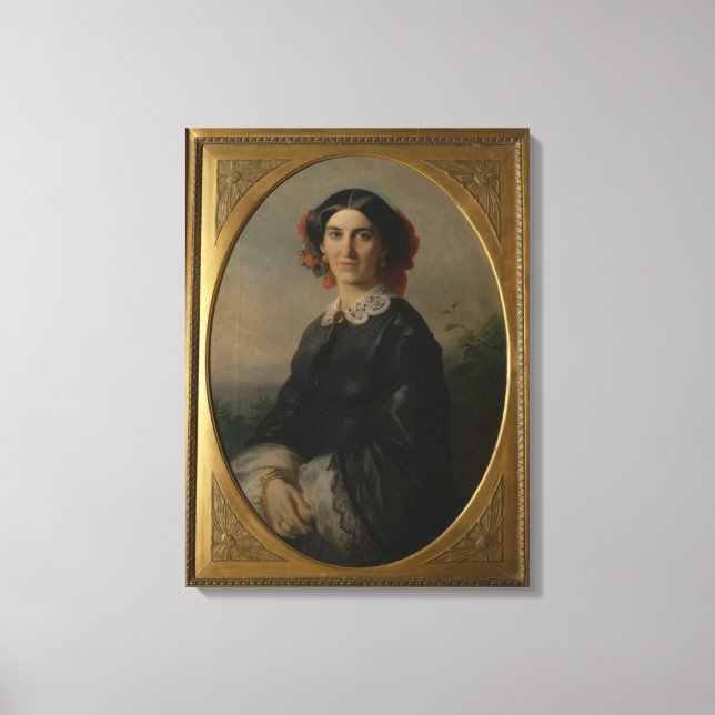 Impressão Em Tela Princesa Johanna von Bismarck, 1857 (Frente)