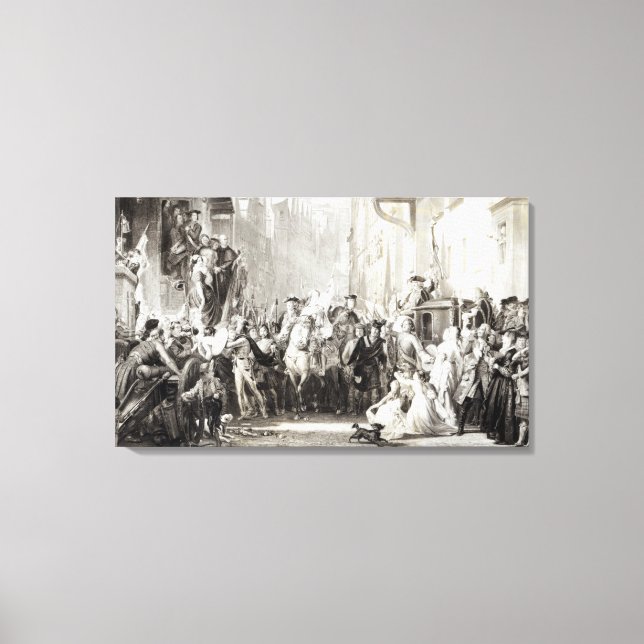 Impressão Em Tela Príncipe Charles Edward e os Highlanders (Frente)