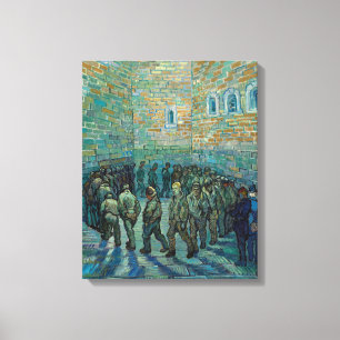 Impressão Em Tela Prisioneiros Exercitando-se por Vincent Van Gogh