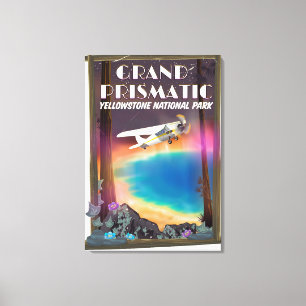 Impressão Em Tela Prismático grande, parque nacional de Yellowstone