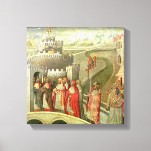 Impressão Em Tela Procissão de Ruas. Gregório para a Rua Castel. Ang