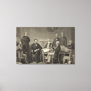 Impressão Em Tela Proclamação 1866 da emancipação