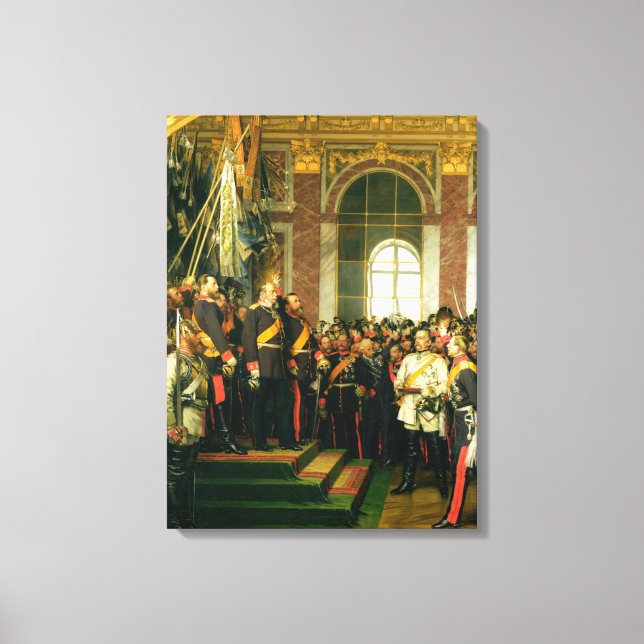 Impressão Em Tela Proclamação de Wilhelm como Kaiser (Frente)