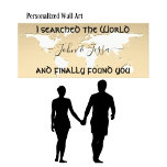 Impressão Em Tela Procurado no mundo e achado seu casamento personal<br><div class="desc">Eu Pesquisei O Mundo E Finalmente Encontrei Seu Mapa Mundial de Arte Personalizada para sua casa. Prende esta tela por cima da sua cama por um sentimento muito romântico. O presente ideal para casamento ou aniversário.</div>
